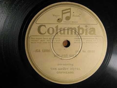 Introducing the Savoy Hotel Orpheans.  10" Columbia 78 rpm Record.