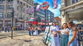 LONDON WALK 2025 | London Summer Walking Tour | King’s Cross Station to Oxford Circus | 4K HDR