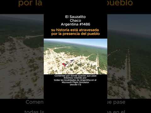 El Sauzalito, Chaco desde el Microsoft Flight Simulator #elsauzalito #chaco #msfs #argentina