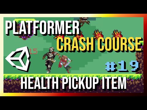 Make a Healing Pickup Item - 2D Platformer Crash Course in Unity 2022 (Part 19)