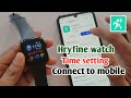 How To Set Time In Smartwatch Hryfine Hryfine Watch Time Setting