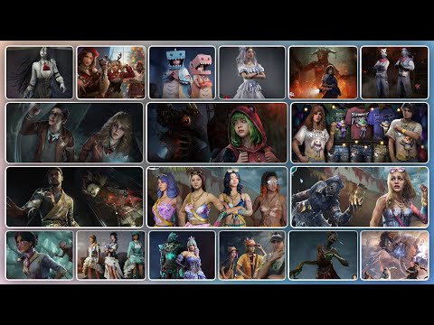 All Exclusive Skins, Collections & General Skins released in DBDmobile during the second year.