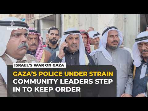 Israel’s war on Gaza decimates police force as community leaders fill security vacuum