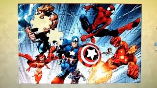 MARVEL Vengadores Heroes Puzzle Juegos Rompecabezas rompecabezas para niños juguetes de aprendizaje