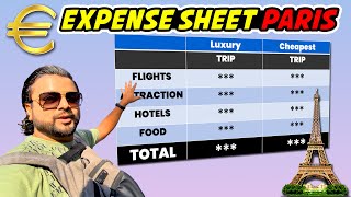 Complete Expense List of trip to Paris (France) | Flight, Hotel, Tickets, Food, & Other Expenses