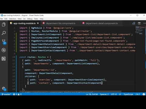 Angular 8 Tutorial   29   Child Routes