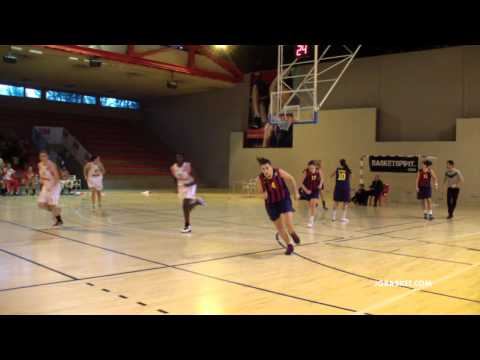 Liga Femenina 2. C.R.E.F, Hola vs  BARÇA CBS 79/54. Jornada 10 18/01/2014. Primer tiempo