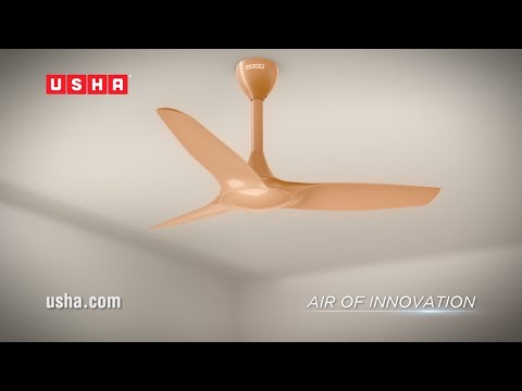USHA Heleous 1220mm Premium BLDC Ceiling Fan with Rust Free ABS Blades and RF Remote