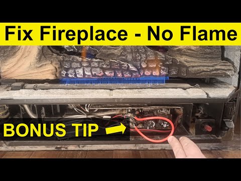 Gas Fireplace: NO FLAME - HOW TO FIX - Works on Most Brands