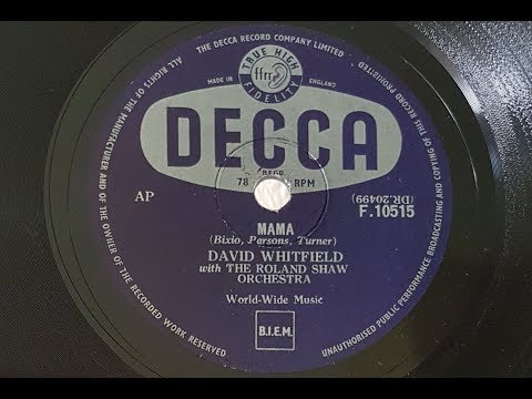 David Whitfield 'Mama' 1955 78 rpm