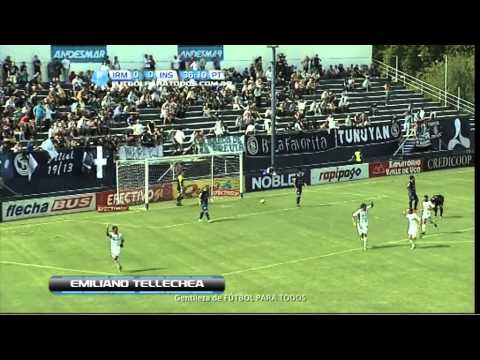Gol de Tellechea.Independiente RM 0 Instituto 1. Fecha 28. Torneo Primera B Nacional.FPT