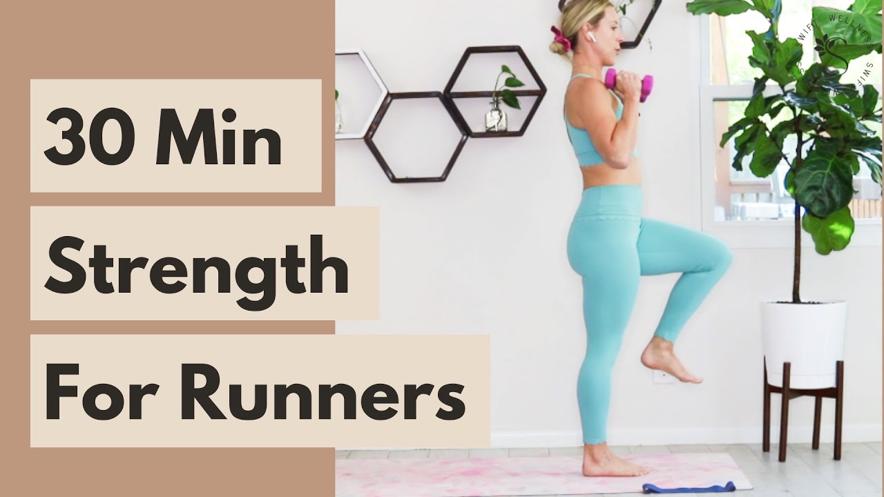 Strength Training for Runners No Equipment (30 Minutes!) - YouTube
