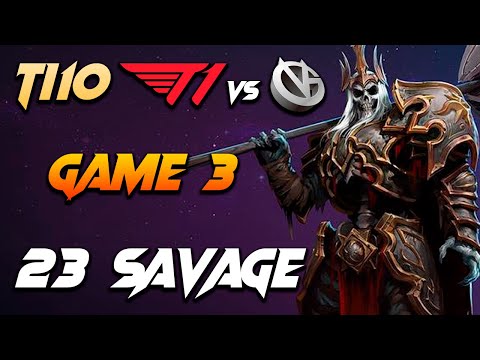 23 Savage Wraith King - T1 vs Vici Gaming Game 3 - Dota 2 The International 10 [Watch & Learn]