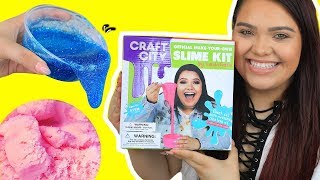 KARINA GARCIA'S DIY SLIME KIT! Slushee Slime, Crunchy Slime, Glow in The Dark & More!