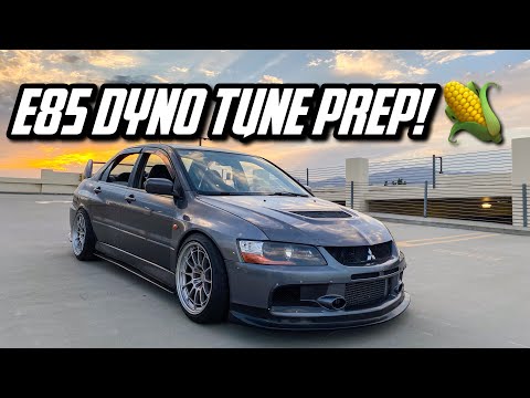 My Mitsubishi EVOLUTION IX Gets E85 DYNO TUNE Prep!!