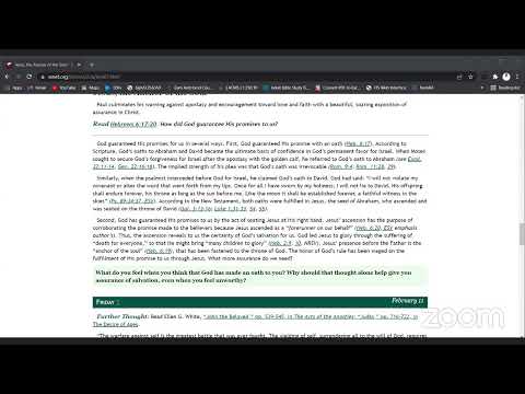 Lesson 7: Jesus, the Anchor of the Soul SSQ