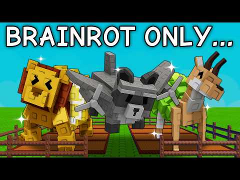 Starting Over With Only BRAINROT Pets in Grow a Garden