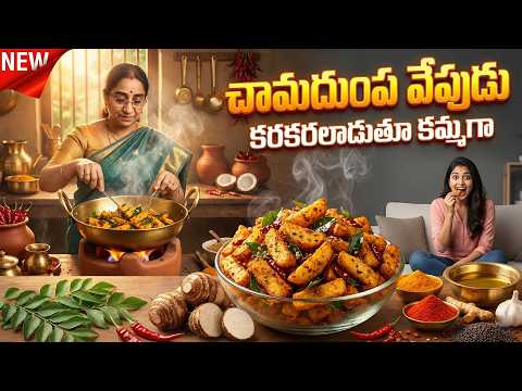 Crispy Chamadumpa Fry Like Never Before 😍 | Healthy Village Style Recipe | Ramaa Raavi