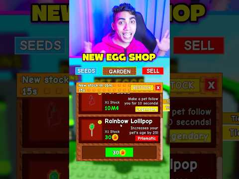 NEW EGG SHOP GROW A GARDEN 😱