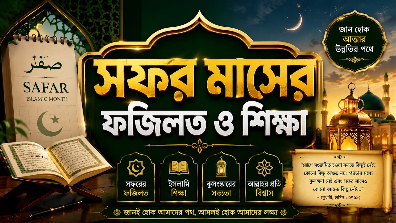 সফর মাস: ফজিলত, শিক্ষা ও ইসলামের দৃষ্টিতে কুসংস্কারের সত্যতা || Safar Month