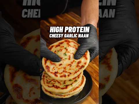High Protein Cheesy Garlic Naans