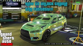 *FASTEST WAY* How To Unlock Chrome On GTA 5 ONLINE - 1.50! (UNLOCK CHROME IN UNDER 1 HOUR)