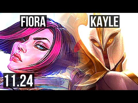 FIORA vs KAYLE (TOP) (DEFEAT) | 6 solo kills, 1.6M mastery, 400+ games | EUW Diamond | 11.24
