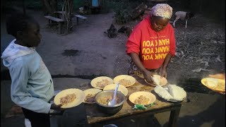 African Village Evening Routine || #cooking Delicious Scrambled Eggs for Supper