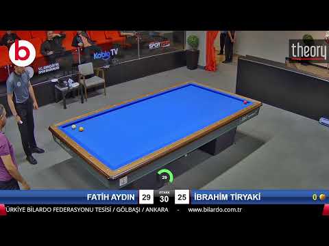 FATİH AYDIN & İBRAHİM TİRYAKİ Bilardo Maçı - 2023 ERKEKLER 1.ETAP-2.TUR