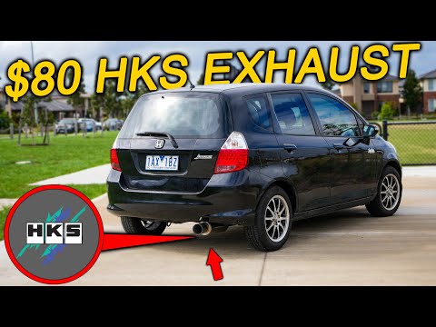 Installing the CHEAPEST $80 HKS EXHAUST onto the HONDA JAZZ! | $5000 Budget Build / Ep.3
