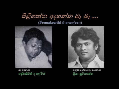 Piliganna Adahanna Baa Baa - පිළිගන්න අදහන්න බෑ බෑ