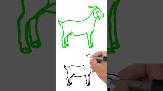Easy Goat drawing ideas #shorts #drawing #art #clipart #drawingskill