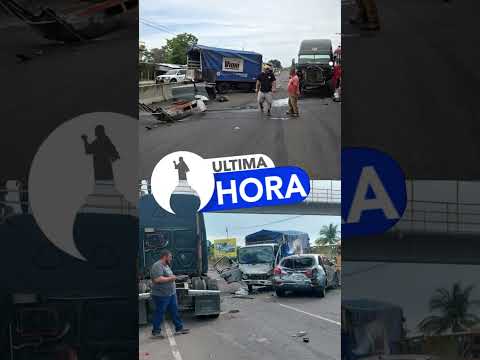 FUERTE ACCIDENTE ENTRE RASTRA, CAMIÓN Y AUTOBÚS EN SAN JUAN NONUALCO. #noticias #ultimahora