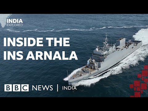 Onboard INS Arnala: India's next generation anti-submarine warship | BBC News India
