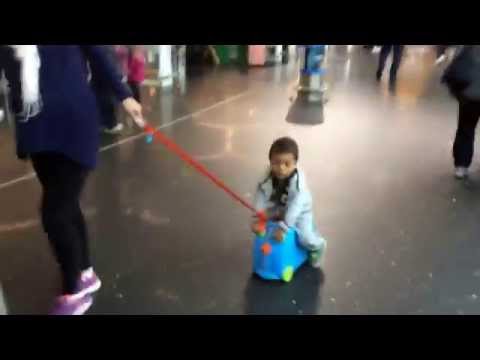 Trunki suitcase at the airport (Amsterdam)