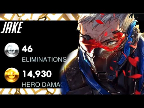 Overwatch JAKE The Most Dominant Soldier 76 Gameplay Ever! 46 ELIMS! [ OVERWATCH SEASON 25 ]