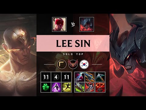 Lee Sin Top vs Aatrox - KR Grandmaster Patch 25.13