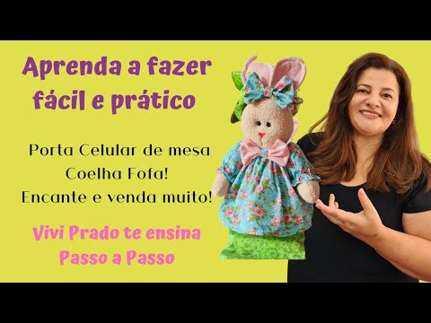 Porta Celular de Mesa Coelhinha Fofíssima