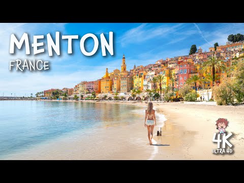 Explore Menton, France 🇫🇷 in 4K | Seaside Promenade & Old Town Tour