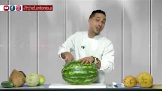 Como cortar una sandia