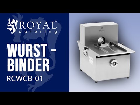 Video - Wurstbinder - manuell - Edelstahl - inkl. 3 Rollen Wurstgarn - Royal Catering