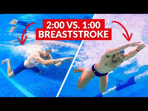 1:00 vs 2:00 Breaststroke Pace - Spot the Difference!