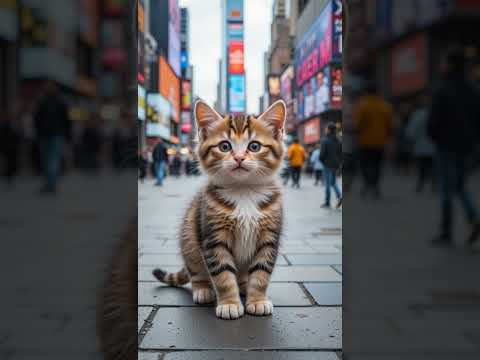 Are you mad? Angry? Kitten A1  #kitten #ytshorts #cat #ai #cute  #shorts #catlovers #cutecat