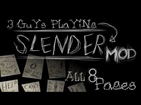 3 guys playing slenderMOD [dutch] ALL 8 PAGES!