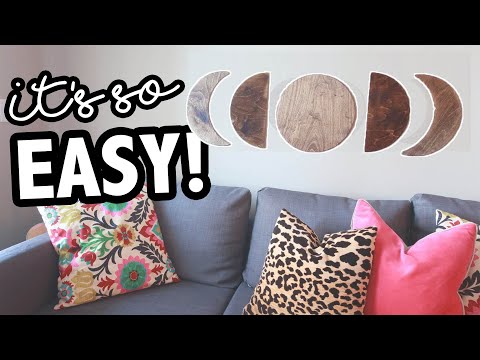 DIY LUNAR MOON WALL ART (West Elm Inspired)