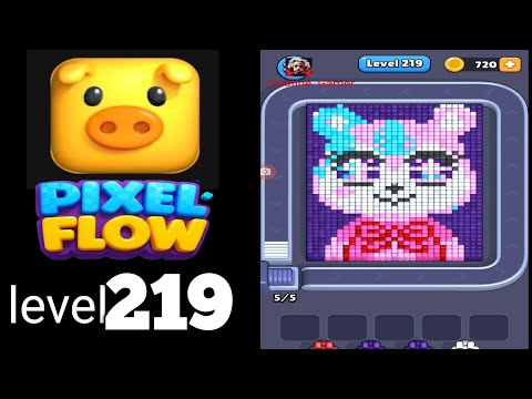 Pixel Flow Level 219 Walkthrough
