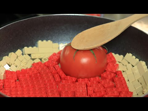 Huge Lego Taco / Mukbang  /  Stop Motion Cooking ＆ ASMR