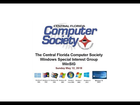 Windows SIG Meeting Notes 2019 05 12