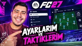 FC 27 ESPORCU AYARLARIM VE TAKTİKLERİM
