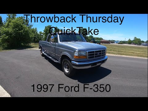 Throwback Thursday QuickTake: 1997 Ford F-350 XLT Crew Cab 4X2